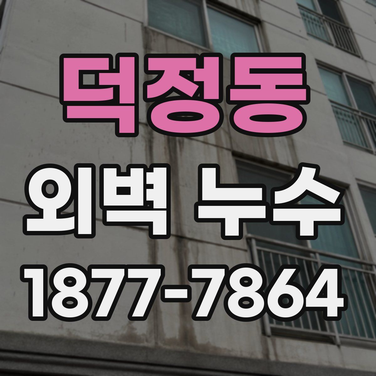 덕정동 외벽 누수