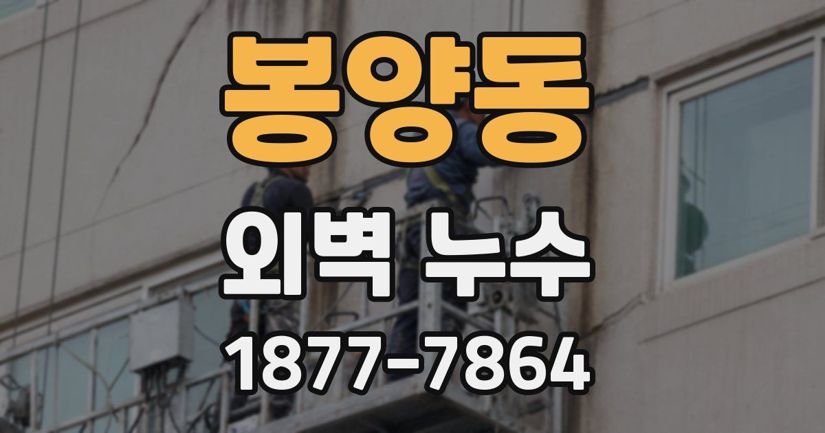 봉양동 외벽 누수