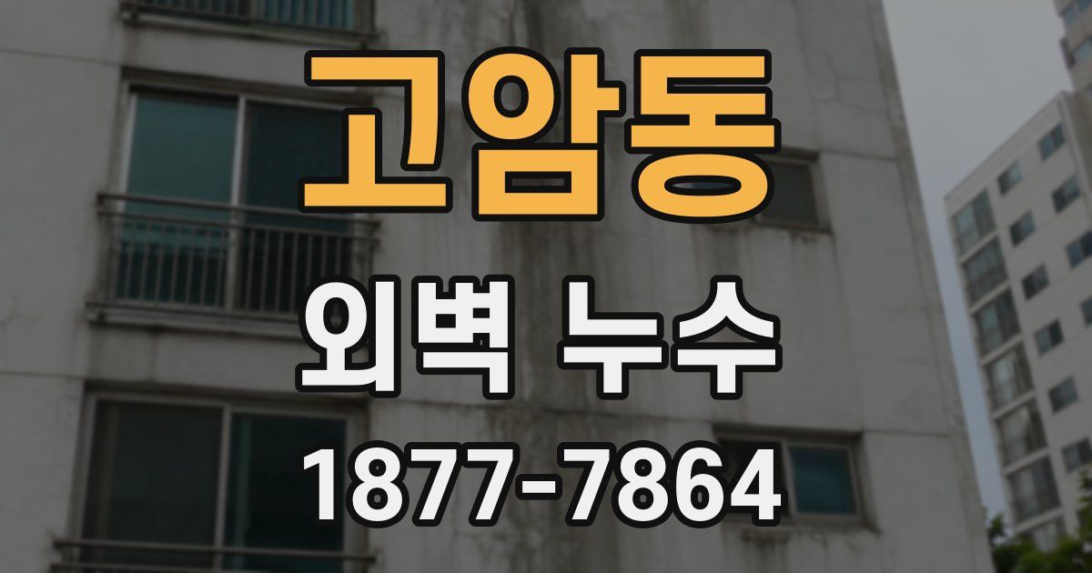 고암동 외벽 누수