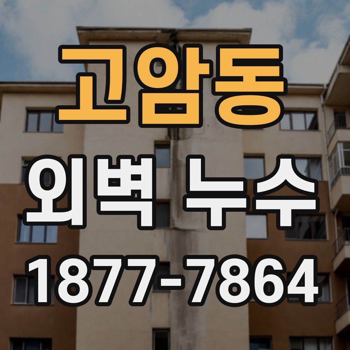 고암동 외벽 누수
