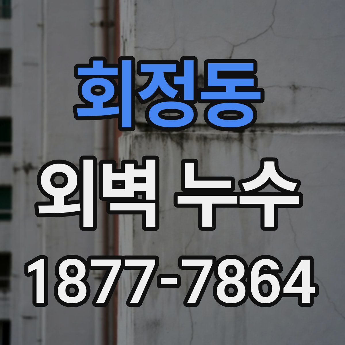 회정동 외벽 누수