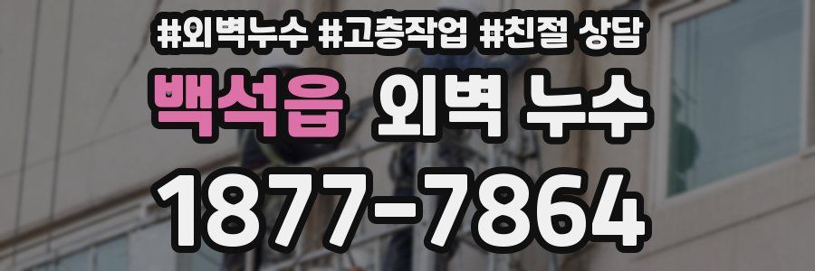 백석읍 외벽 누수
