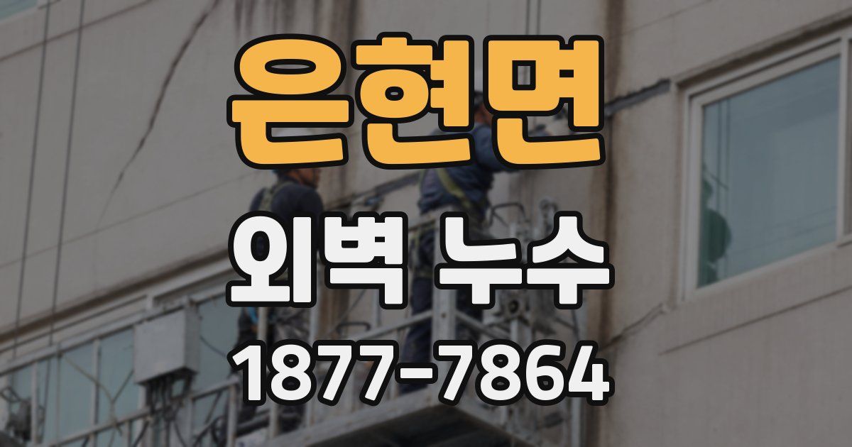 은현면 외벽 누수