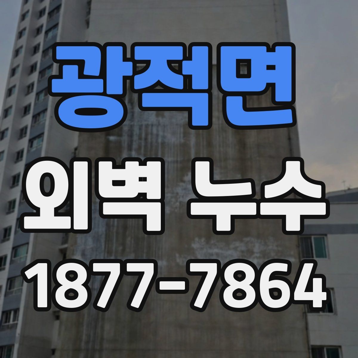 광적면 외벽 누수 보수 시기와 판단 기준