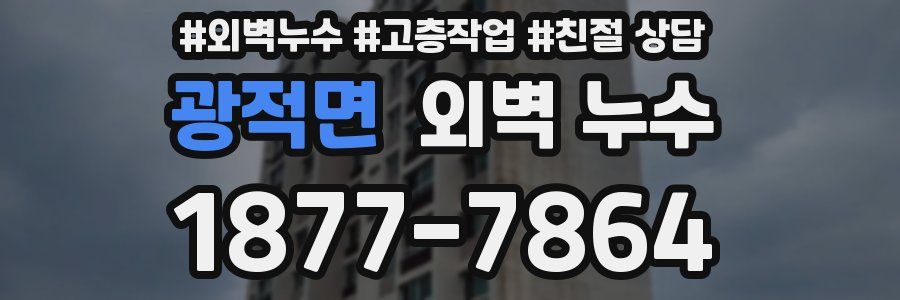 광적면 외벽 누수