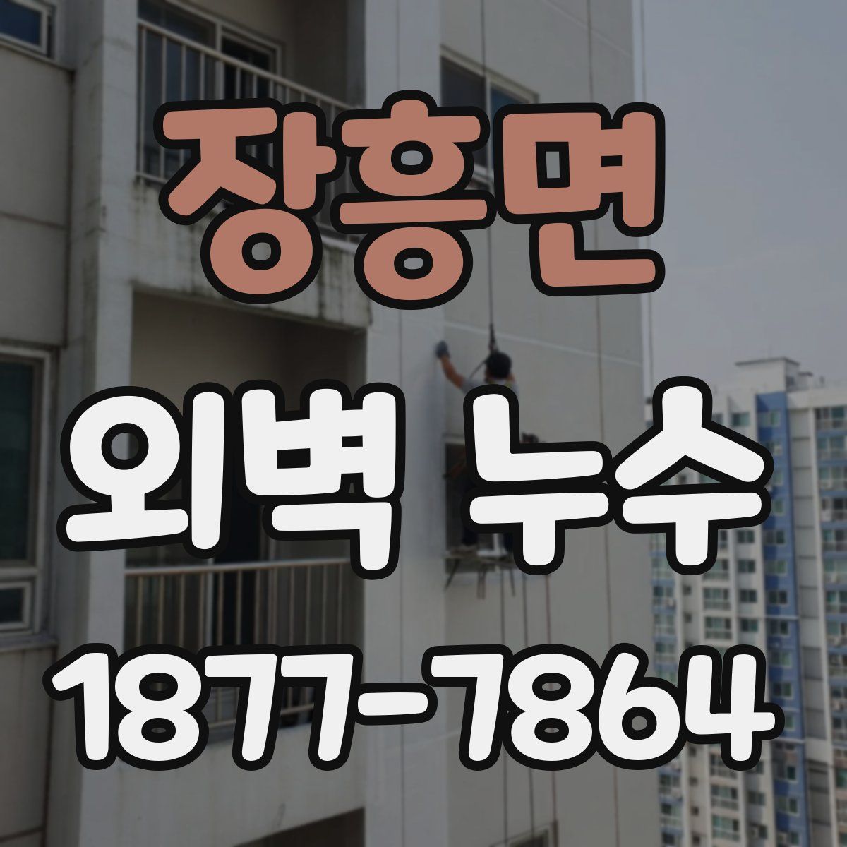 장흥면 외벽 누수
