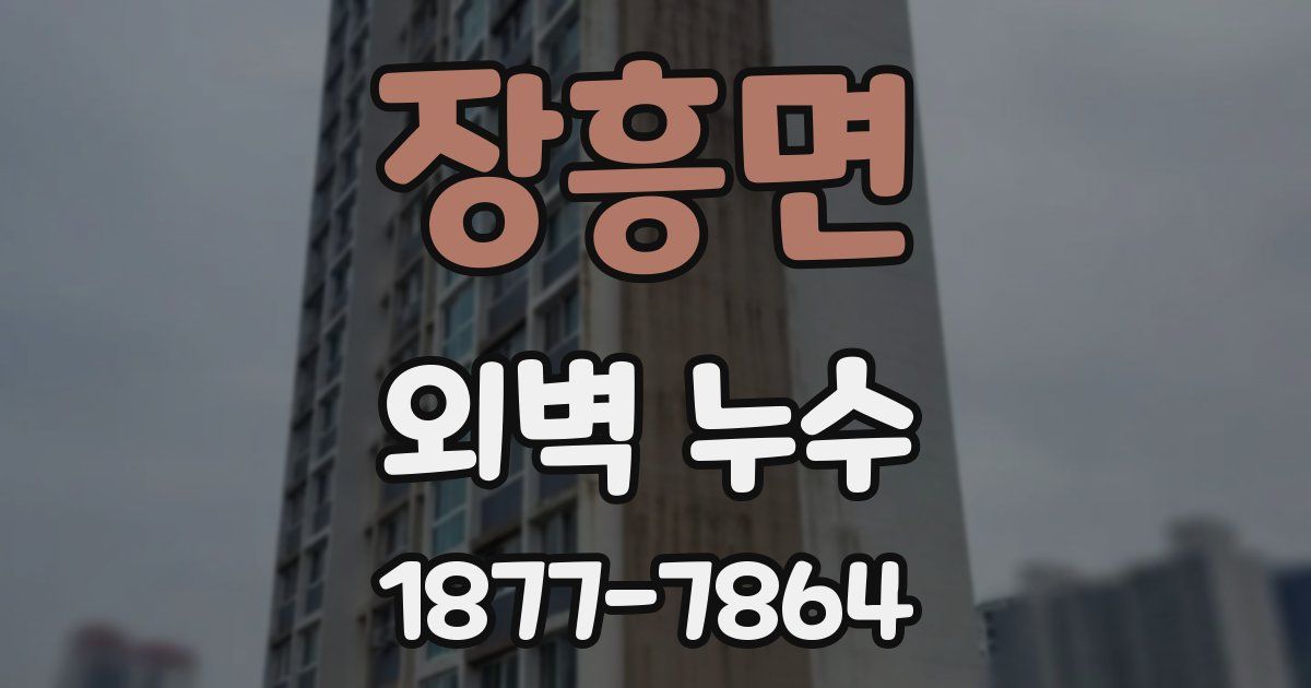 장흥면 외벽 누수