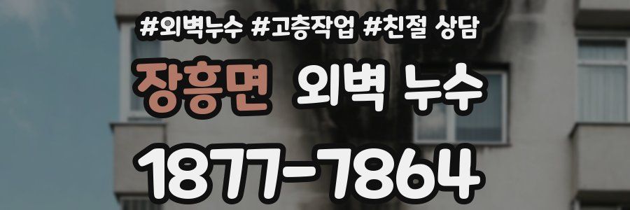 장흥면 외벽 누수