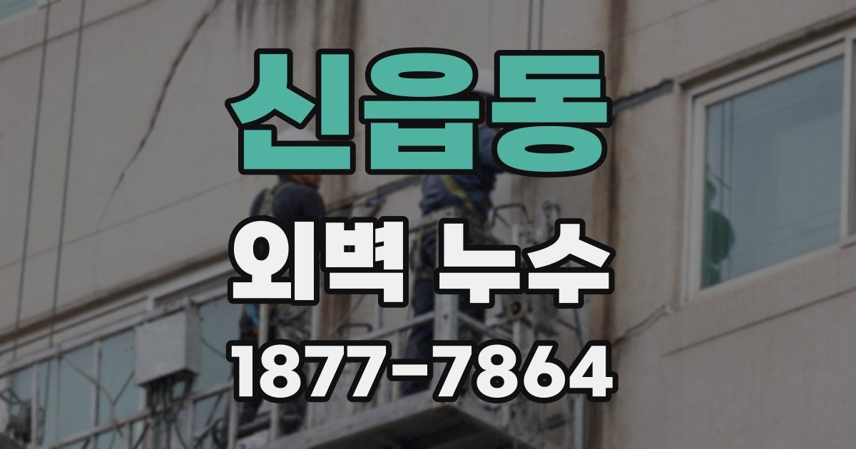 신읍동 외벽 누수