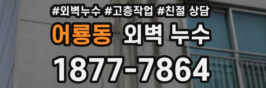 어룡동 외벽 누수
