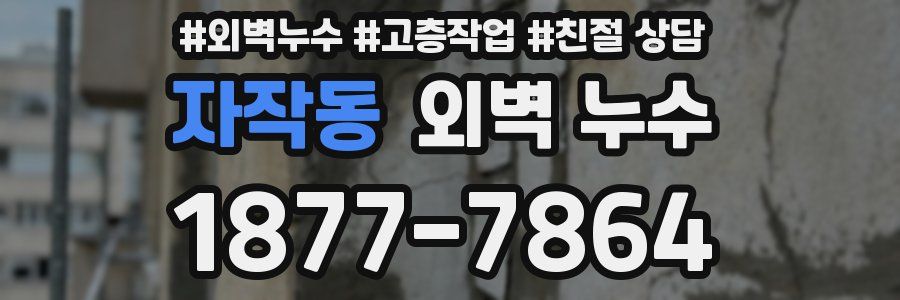 자작동 외벽 누수