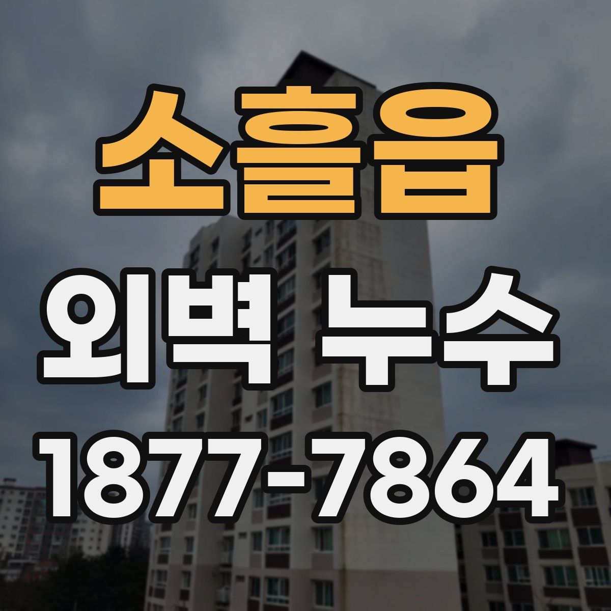 소흘읍 외벽 누수