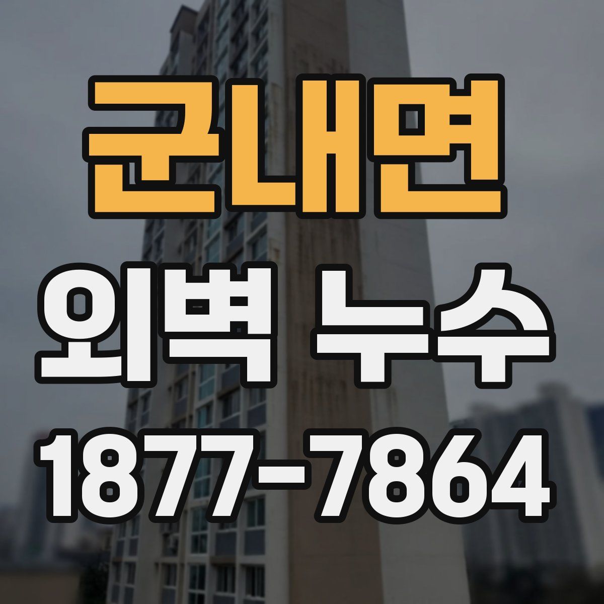군내면 외벽 누수
