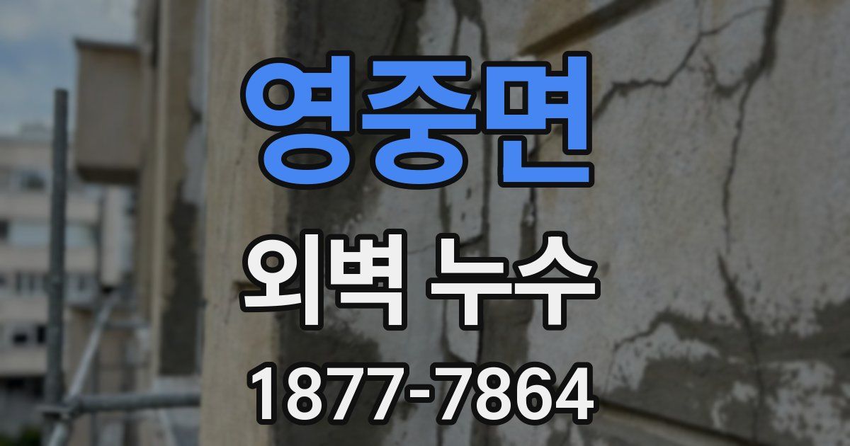 영중면 외벽 누수