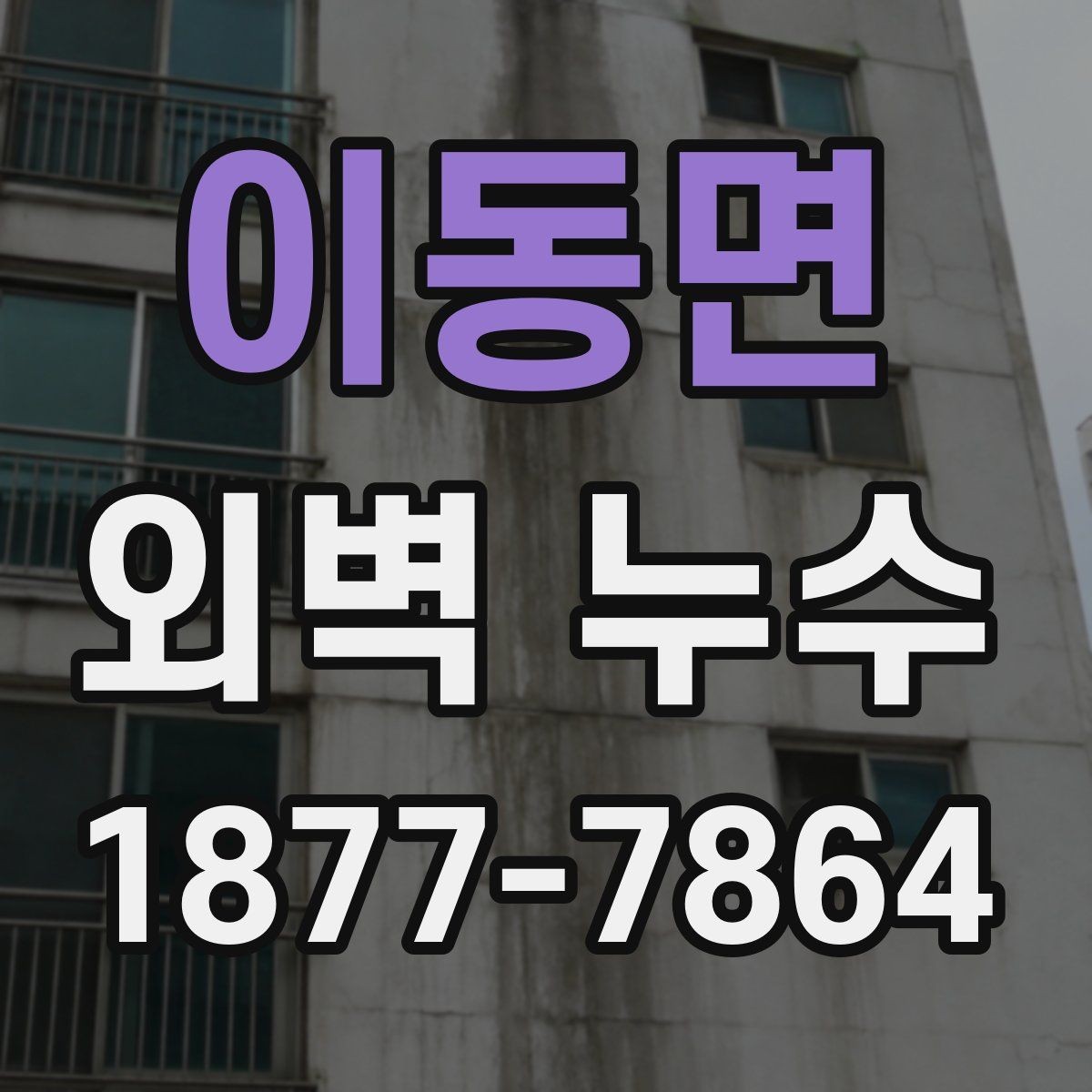 이동면 외벽 누수 진행 단계별 대응 방법