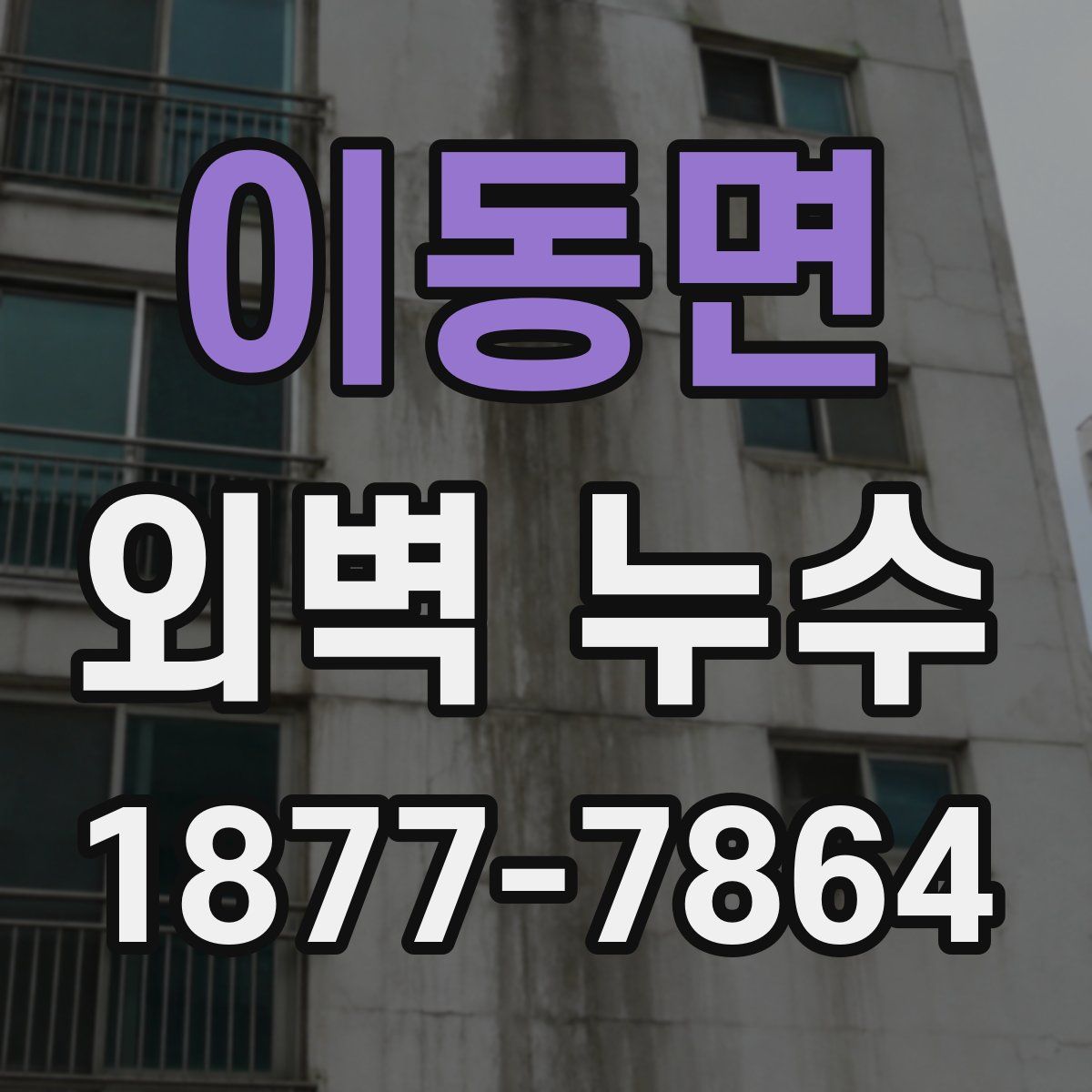 이동면 외벽 누수