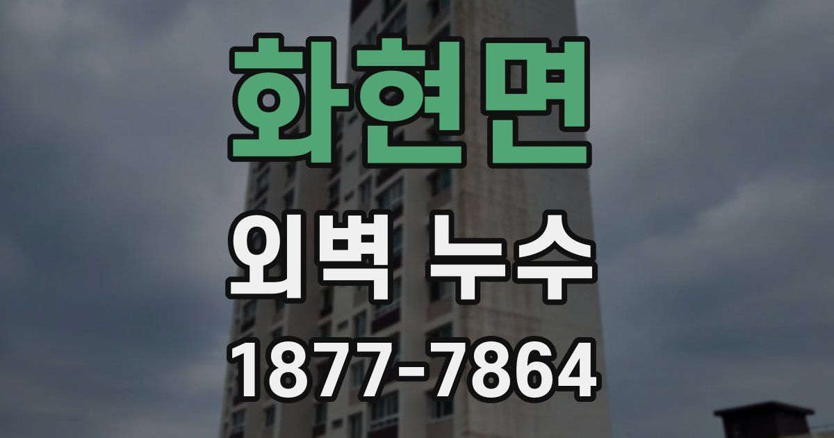화현면 외벽 누수