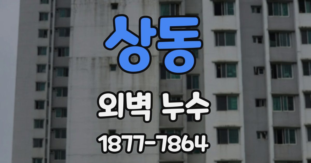 상동 외벽 누수