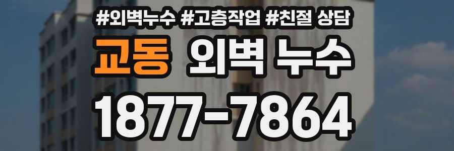 교동 외벽 누수