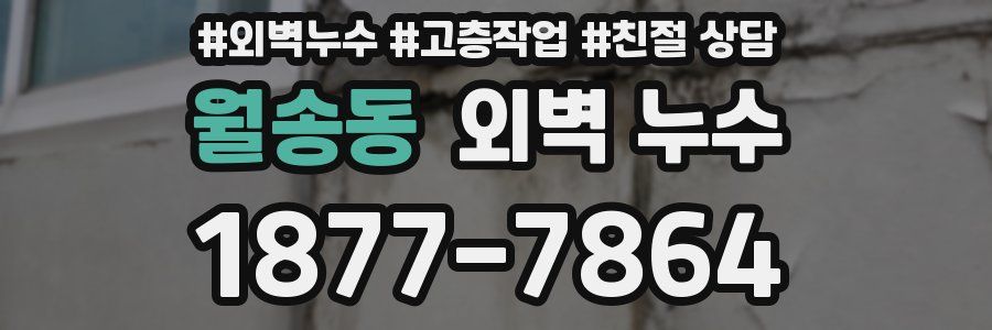 월송동 외벽 누수