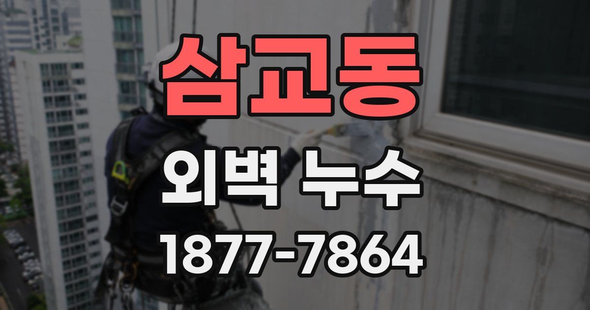 삼교동 외벽 누수