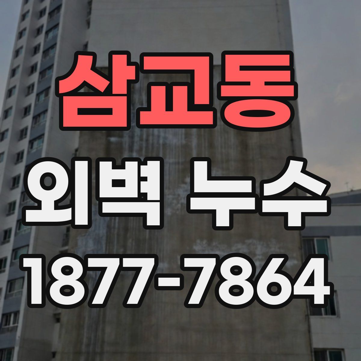 삼교동 외벽 누수