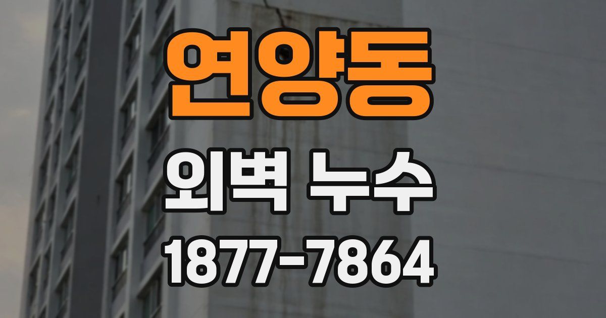 연양동 외벽 누수