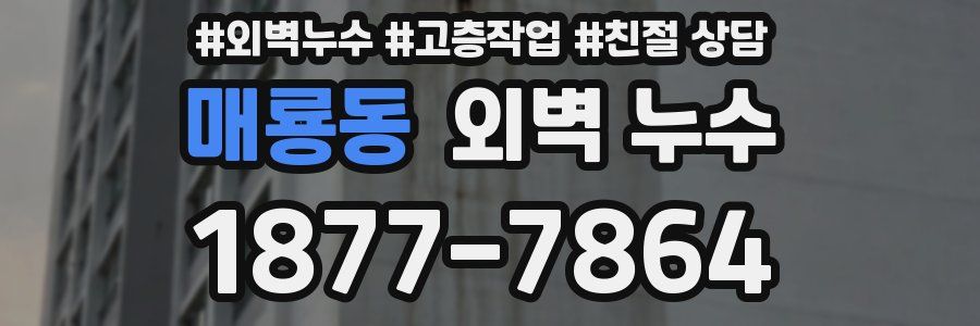 매룡동 외벽 누수
