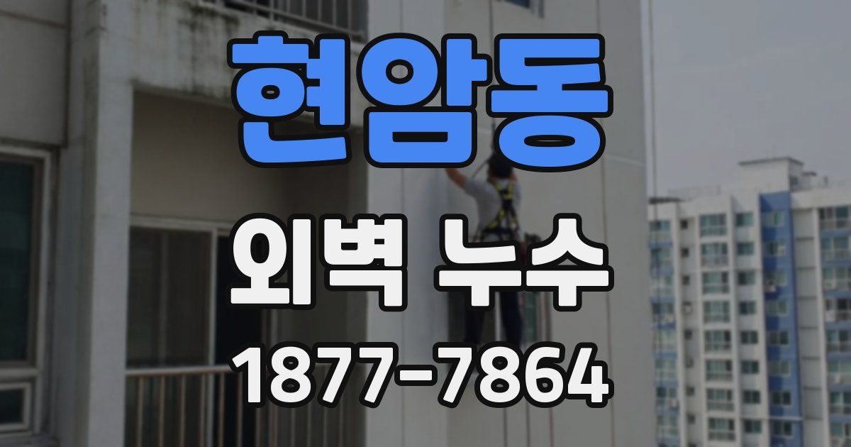 현암동 외벽 누수