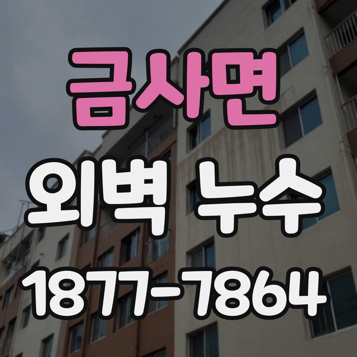 금사면 외벽 누수