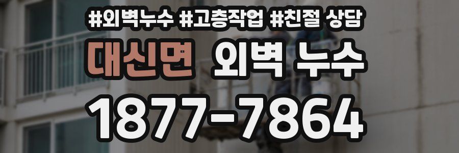 대신면 외벽 누수