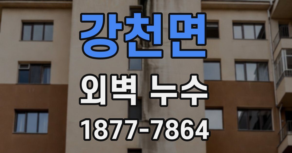 강천면 외벽 누수