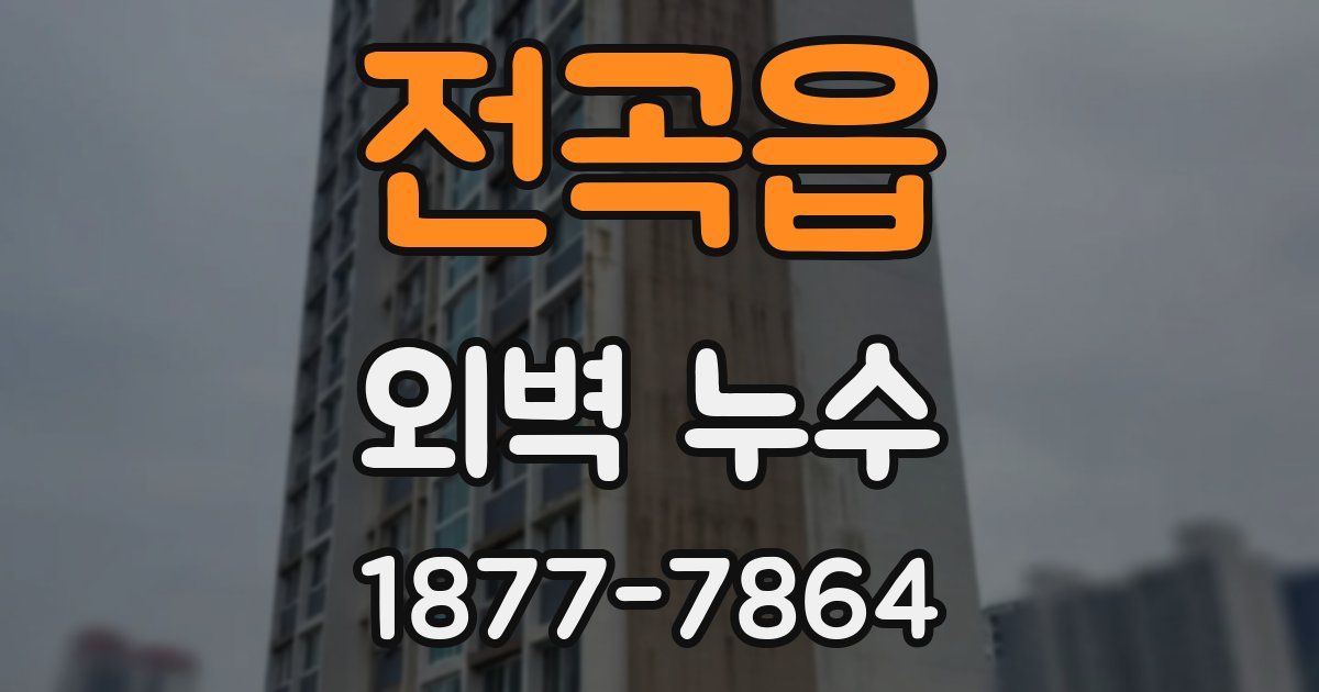 전곡읍 외벽 누수