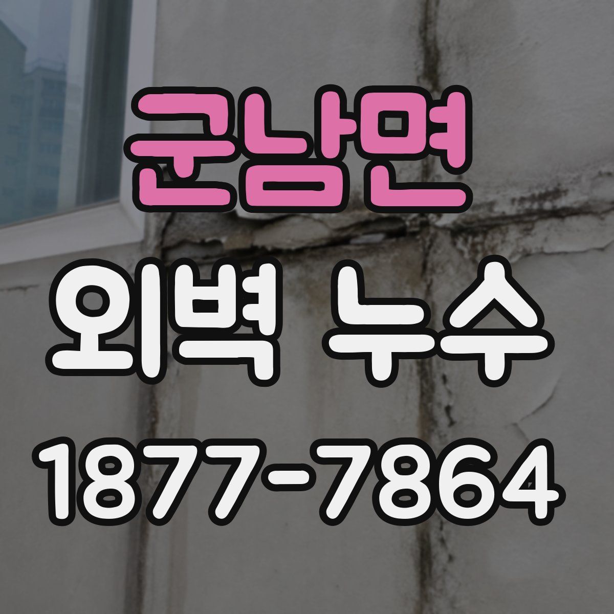 군남면 외벽 누수