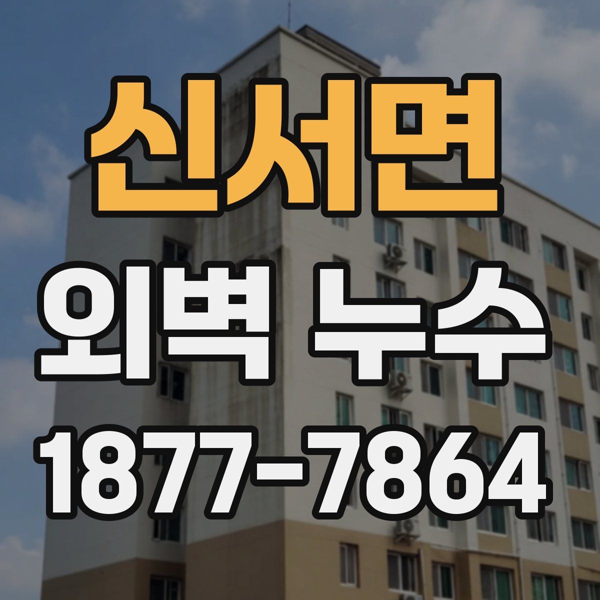 신서면 외벽 누수