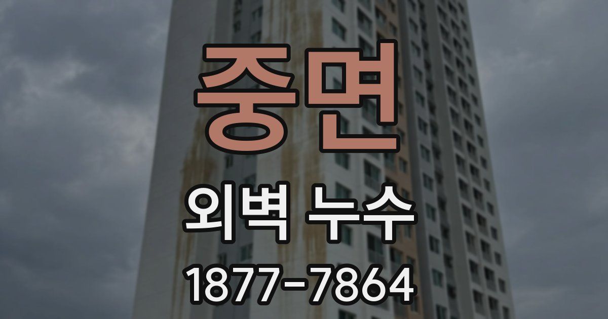 중면 외벽 누수