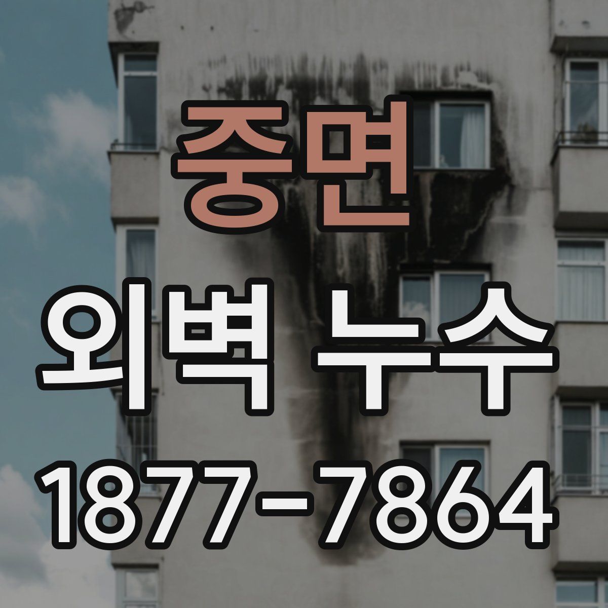 중면 외벽 누수