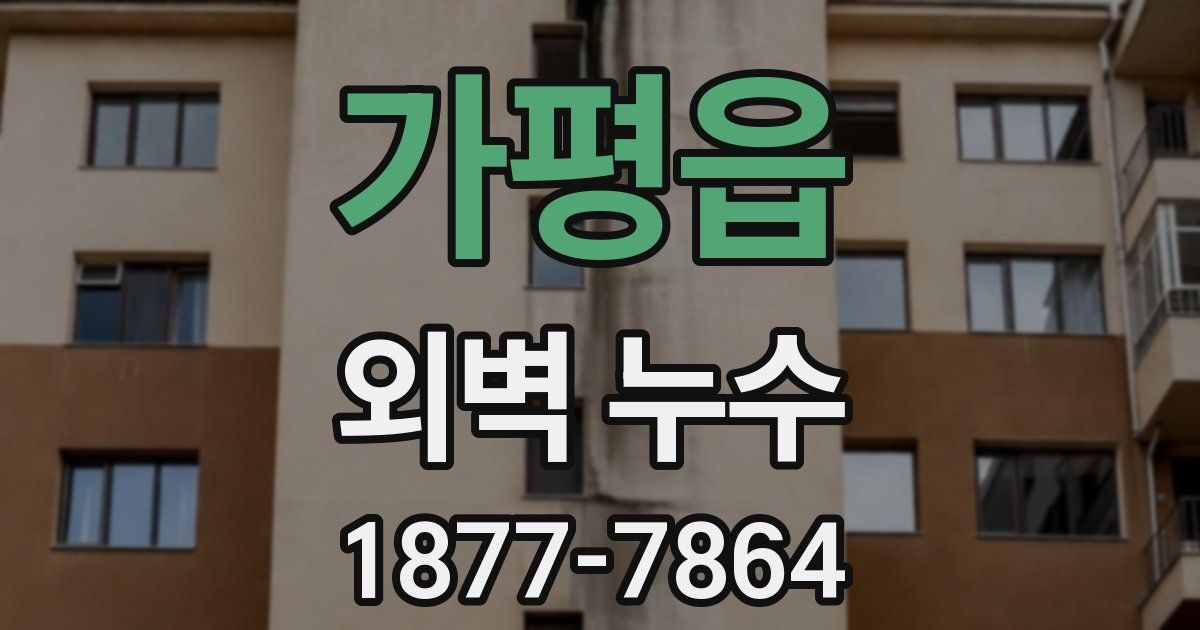 가평읍 외벽 누수