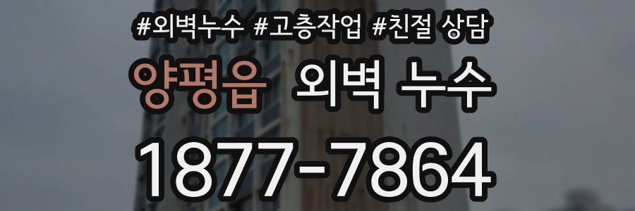양평읍 외벽 누수