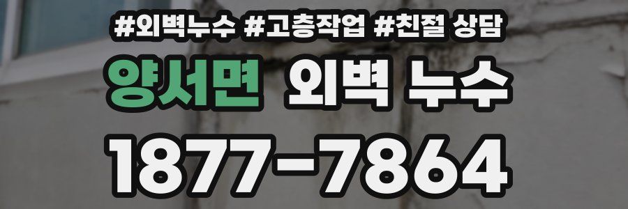양서면 외벽 누수
