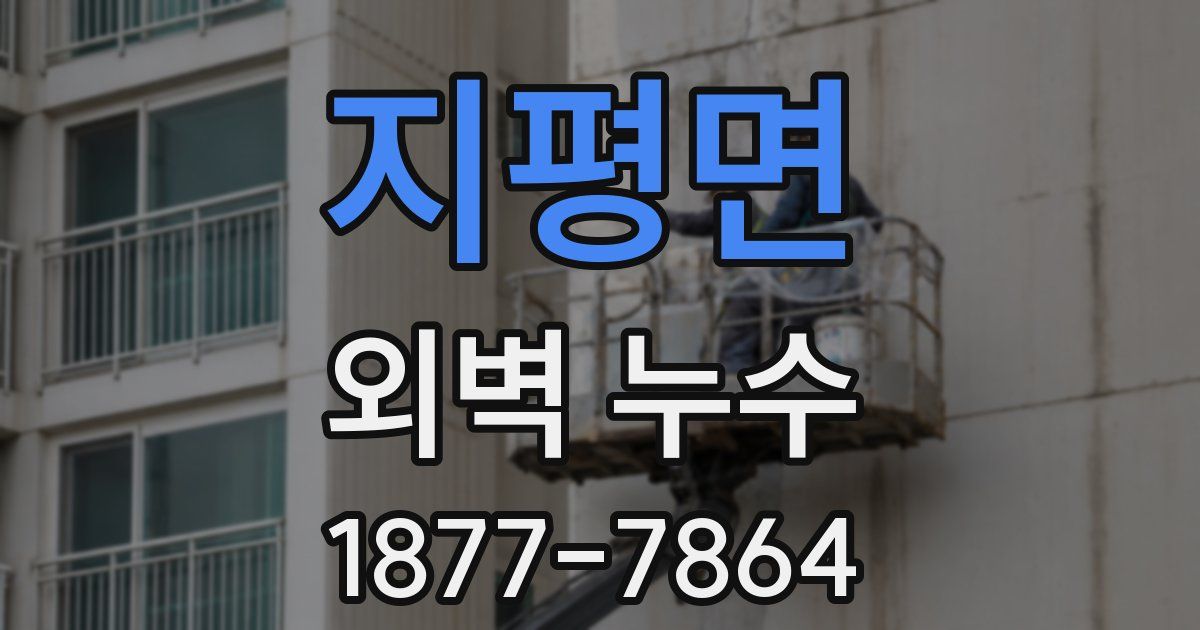 지평면 외벽 누수