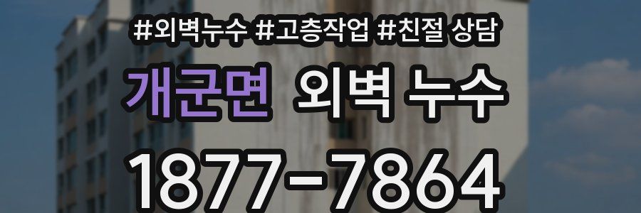 개군면 외벽 누수