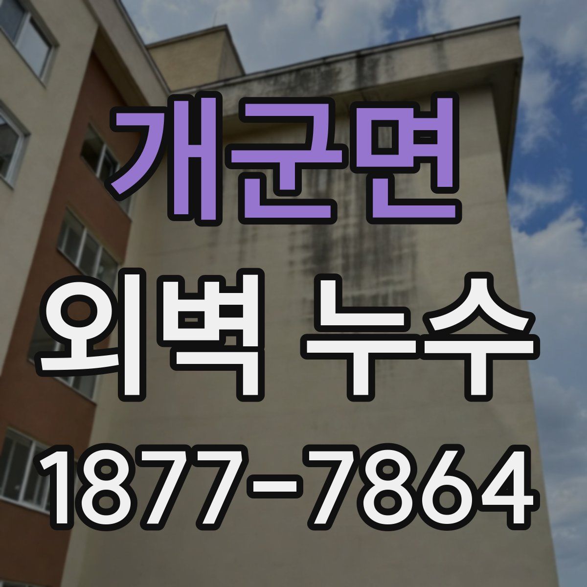 개군면 외벽 누수
