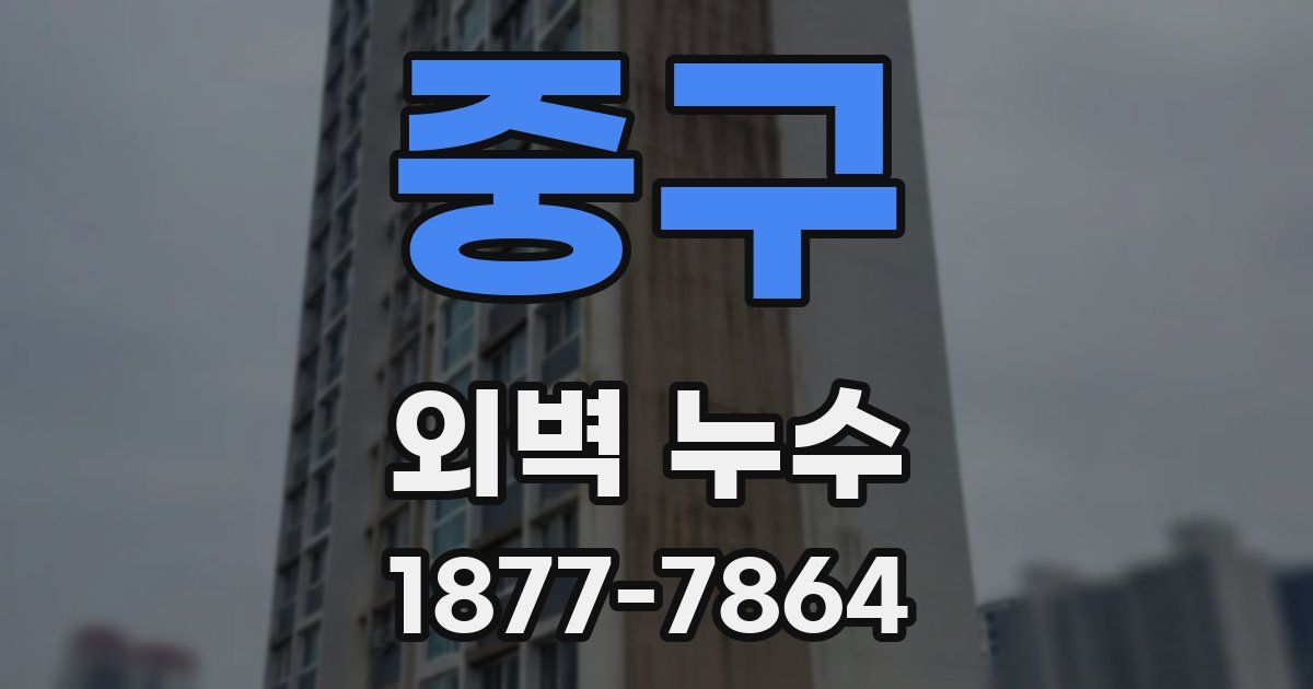 중구 외벽 누수