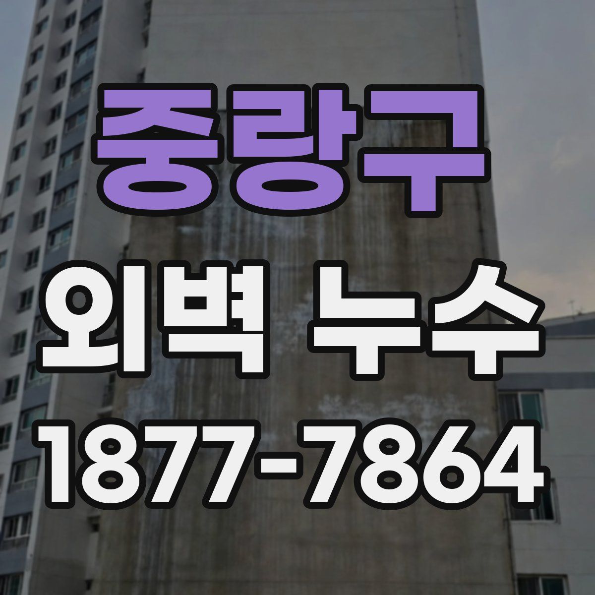 중랑구 외벽 누수