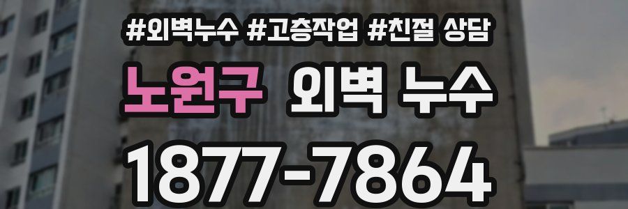 노원구 외벽 누수