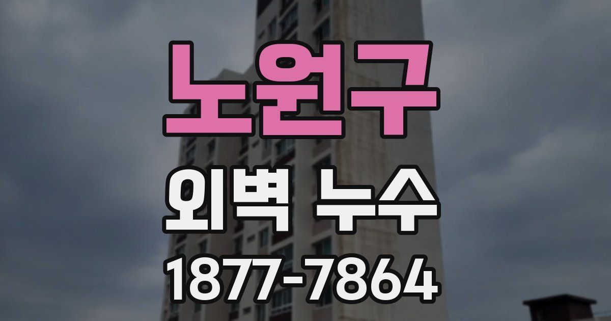 노원구 외벽 누수