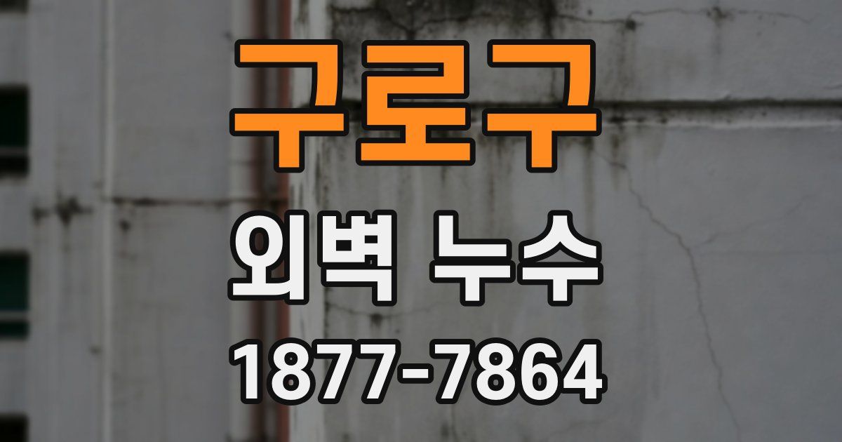 구로구 외벽 누수