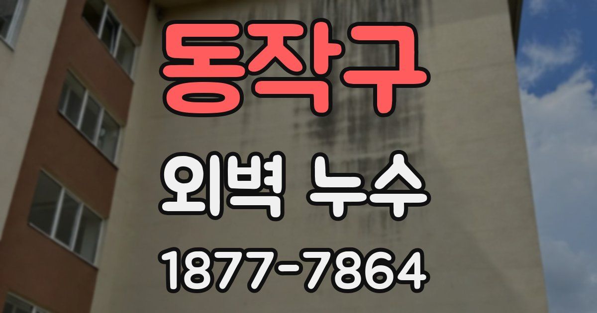 동작구 외벽 누수