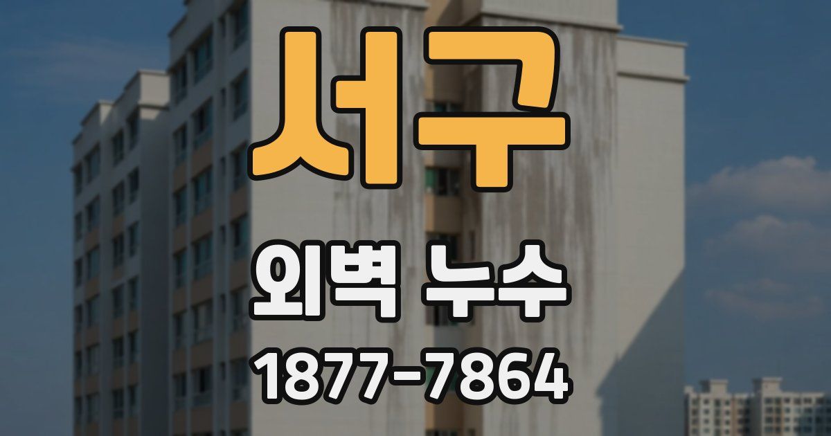 서구 외벽 누수